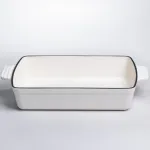 Форма для запікання чавунна 3 л, бежевий Yiwu HP-FLG-16 BEIGE (HP-FLG-16 BEIGE)