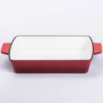 Форма для запікання чавунна 3 л червоний Yiwu HP-FLG-16 RED (HP-FLG-16 RED)