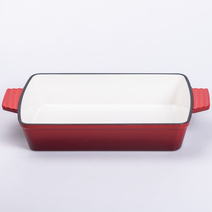 Форма для запікання чавунна 3 л червоний Yiwu HP-FLG-16 RED (HP-FLG-16 RED) - изображение 1