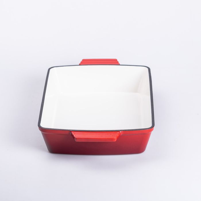 Форма для запікання чавунна 3 л червоний Yiwu HP-FLG-16 RED (HP-FLG-16 RED) - изображение 3