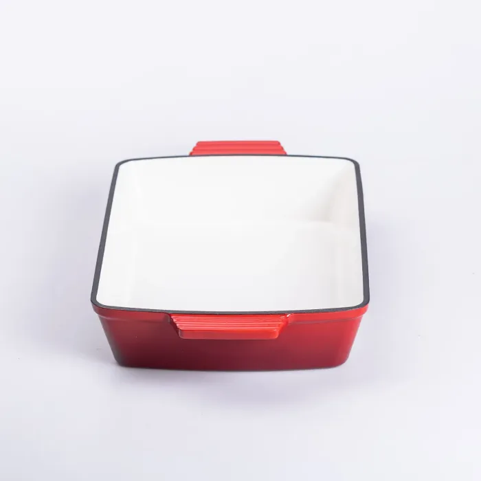 Форма для запікання чавунна 3 л червоний Yiwu HP-FLG-16 RED (HP-FLG-16 RED) - изображение 3
