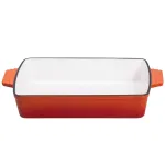 Форма для запікання чавунна 3 л, помаранчевий Yiwu HP-FLG-16 ORANGE (HP-FLG-16 ORANGE)