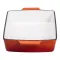 Форма для запікання чавунна 3 л, помаранчевий Yiwu HP-FLG-16 ORANGE (HP-FLG-16 ORANGE)