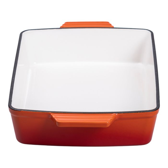 Форма для запікання чавунна 3 л, помаранчевий Yiwu HP-FLG-16 ORANGE (HP-FLG-16 ORANGE) - изображение 3