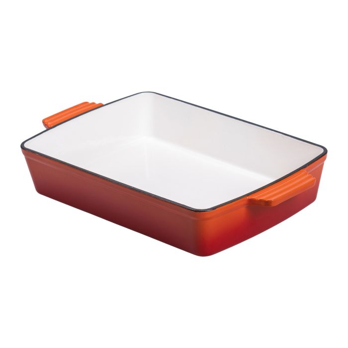 Форма для запікання чавунна 3 л, помаранчевий Yiwu HP-FLG-16 ORANGE (HP-FLG-16 ORANGE) - изображение 4