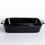 Форма для запікання порцелянова 2.3 л 31х21х6 см чорна для запіканки овочів м'яса S12926 (S12926)
