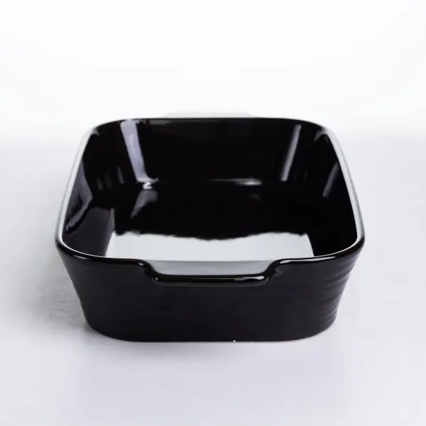 Форма для запікання порцелянова 2.3 л 31х21х6 см чорна для запіканки овочів м'яса S12926 (S12926) - зображення 2