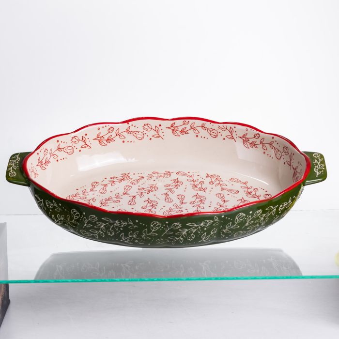 Форма для запікання та сервірування Vintage Овальна з ручками HM04-14 (HM04-14) - зображення 1