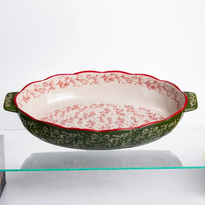 Форма для запікання та сервірування Vintage Овальна з ручками HM04-14 (HM04-14) - зображення 1