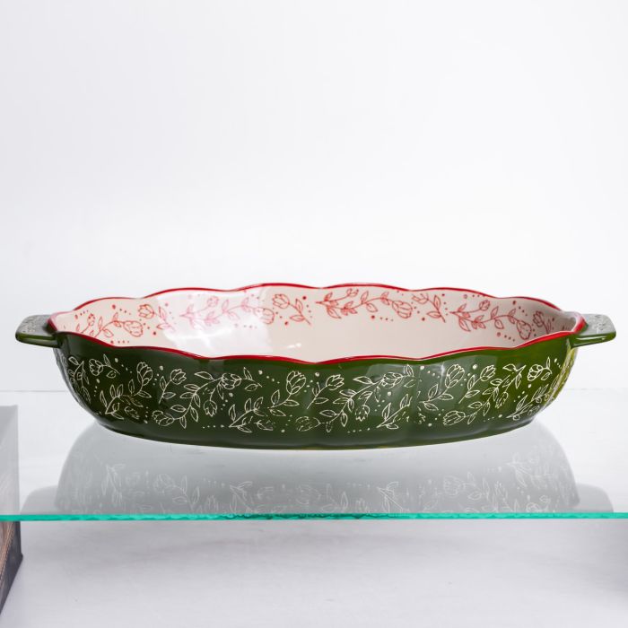 Форма для запікання та сервірування Vintage Овальна з ручками HM04-14 (HM04-14) - зображення 4