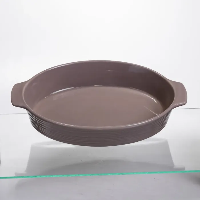 Форма для запікання овальна 36×22.5×7 (см) форма для духовки 2 літри Бежевий S1286 (S1286) - зображення 1