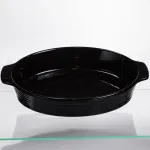 Форма для запікання овальна 36×22.5×7 (см) форма для духовки 2 літри Чорний SH1290 (SH1290)