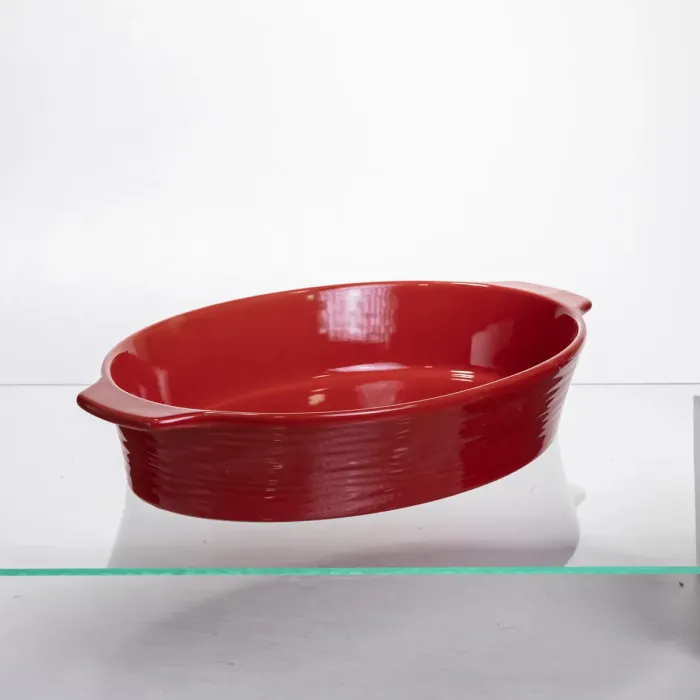 Форма для запікання овальна 36×22.5×7 (см) форма для духовки 2 літри Червоний S1289 (S1289) - зображення 3