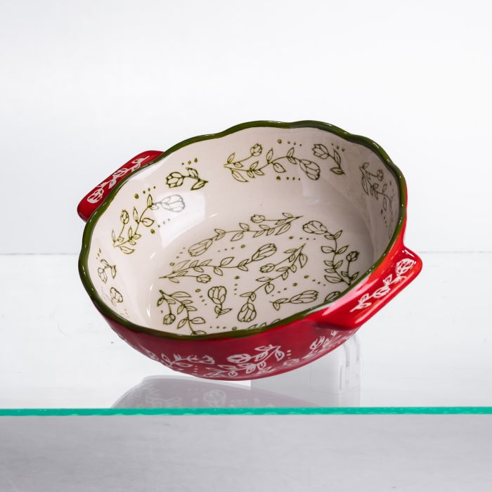 Форма для запікання Vintage Ø17 (см) кругла форма для випікання в духовці з ручками Червона HM04-05 (HM04-05) - зображення 4