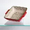 Форма для запікання Vintage 20×16.5×4 (см) квадратна з ручками Червона HM04-13 (HM04-13)