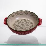 Форма для запікання Vintage Ø20 (см) кругла з ручками Червона HM04-06 (HM04-06)