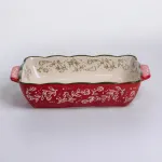 Форма для випікання Vintage 23×14×5 (см) прямокутна форма для випікання в духовці з ручками Червона HM05-09 (HM05-09)
