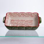 Форма для випікання Vintage 28×17×5 (см) прямокутна форма для випікання в духовці з ручками Зеленая HM05-10 (HM05-10)