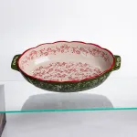 Форма для запікання Vintage 30×18×5 (см) овальна форма для випікання в духовці з ручками Зелена HM05-02 (HM05-02)
