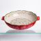 Форма для запікання Vintage Ø30 (см) кругла форма для випікання в духовці з ручками Червона HM04-08 (HM04-08)