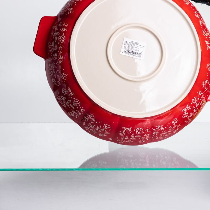 Форма для запікання Vintage Ø30 (см) кругла форма для випікання в духовці з ручками Червона HM04-08 (HM04-08) - зображення 4