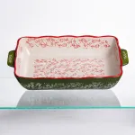 Форма для запікання Vintage 33×21×5.5 (см) прямокутна з ручками Зелена HM05-11 (HM05-11)