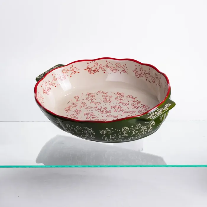 Форма для запікання Vintage 35×22×5 (см) овальна з ручками Зелена HM05-03 (HM05-03) - зображення 5