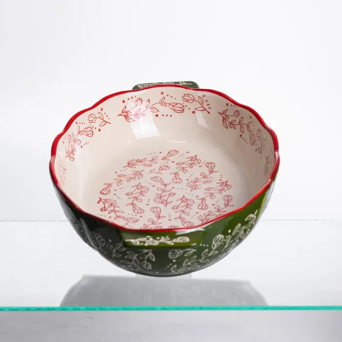 Форма для запікання Vintage 35×22×5 (см) овальна з ручками Зелена HM05-03 (HM05-03) - зображення 6