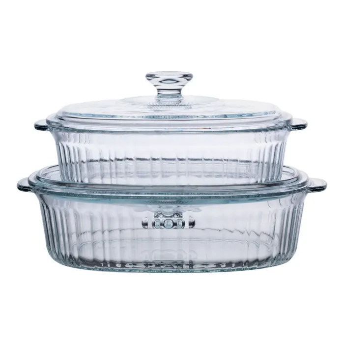 Форми для запікання набір 2 шт скляні з кришками овальні HP-34-27 (HP-34-27) - изображение 5