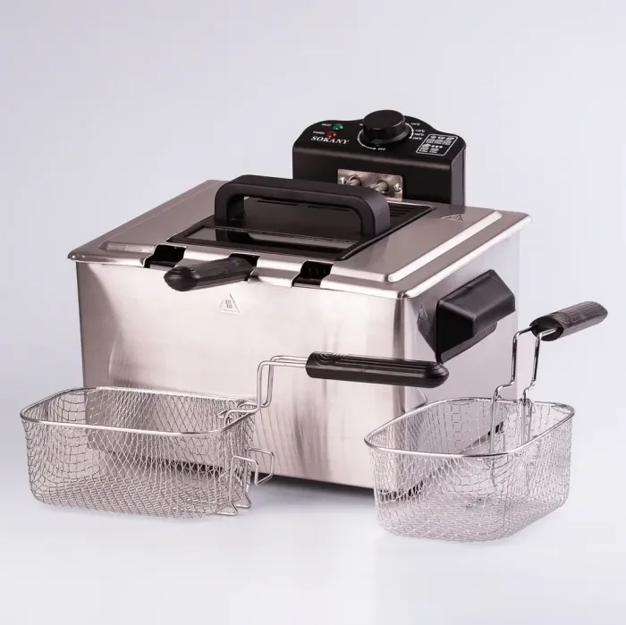 Фритюрниця електрична 5 л 2100 Вт температура до 190 С захист від перегріву SOKANY WJ-801 (WJ801) - зображення 8