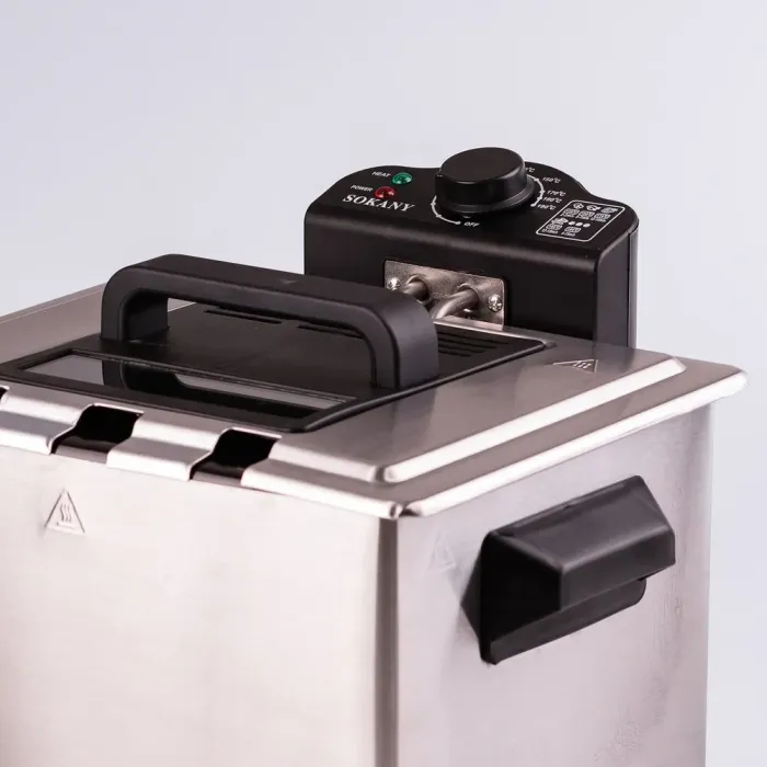 Фритюрниця електрична 5 л 2100 Вт температура до 190 С захист від перегріву SOKANY WJ-801 (WJ801) - зображення 10