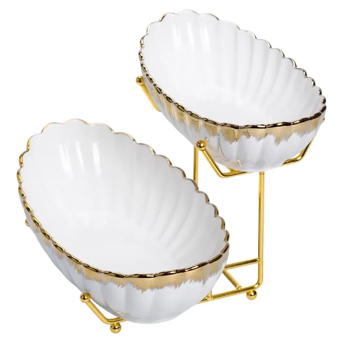 Фруктовниця на 2 яруси для закусок 29×25×20 (см) HP-26-5 (HP-26-5) - изображение 5