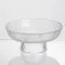 Фруктовниця на ніжці Ice Textured 15 см з крижаною текстурою скла Yiwu HP-34-88 (HP-34-88)
