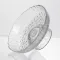 Фруктовниця на ніжці Ice Textured 15 см з крижаною текстурою скла Yiwu HP-34-88 (HP-34-88)