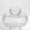 Фруктовниця на ніжці Ice Textured 15 см з крижаною текстурою скла Yiwu HP-34-88 (HP-34-88)