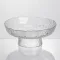 Фруктовниця на ніжці Ice Textured 20 см з крижаною текстурою скла Yiwu HP-34-89 (HP-34-89)