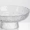 Фруктовниця на ніжці Ice Textured 20 см з крижаною текстурою скла Yiwu HP-34-89 (HP-34-89)