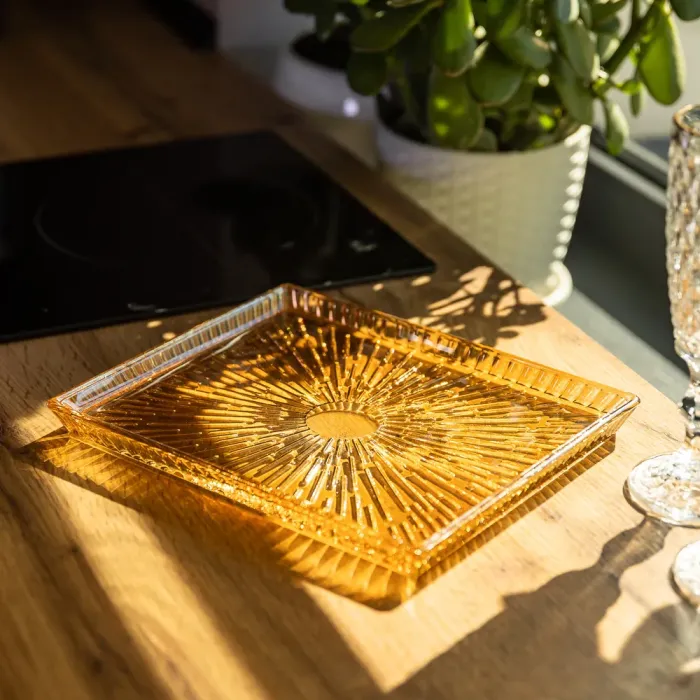 Блюдо для закусок скляне 24,5*20,5*2 см прямокутне HP-YH-54 (HP-YH-54) - изображение 5