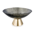 Фруктовниця скляна "Gold & Grey" 15 см на золотій ніжці Yiwu HP-34-117 (HP-34-117)