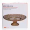 Фруктовниця скляна на ніжці Ø29 (см) кругла ваза цукерниця для фруктів Коричневий 64486-20 (64486-20)
