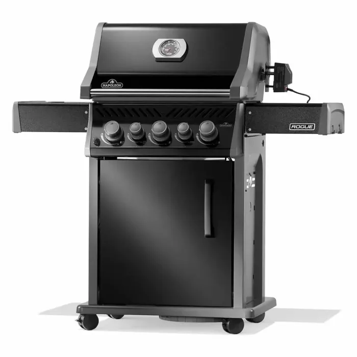 Газовий гриль Napoleon Rogue 425R з бічним пальником Sizzle Zone та вертілем, чорний RB425RSBPK-2-UA-R - зображення 3