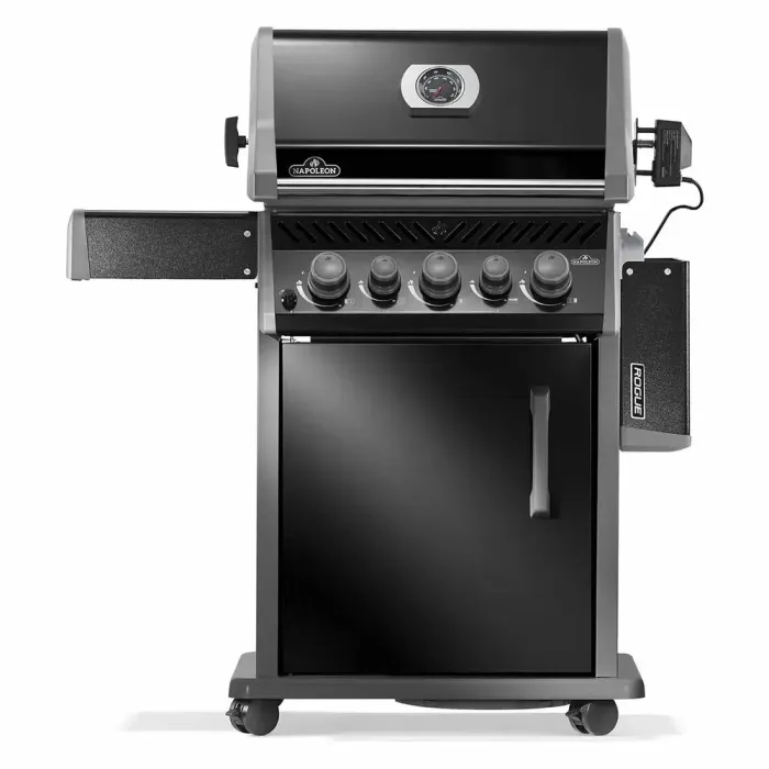 Газовий гриль Napoleon Rogue 425R з бічним пальником Sizzle Zone та вертілем, чорний RB425RSBPK-2-UA-R - зображення 6