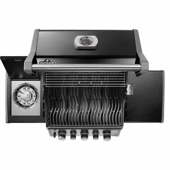Газовий гриль Napoleon Rogue 425R з бічним пальником Sizzle Zone та вертілем, чорний RB425RSBPK-2-UA-R - зображення 8