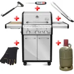 Газовий гриль Ranger 31 + набір необхідних аксесуарів GRILLI 777243-set