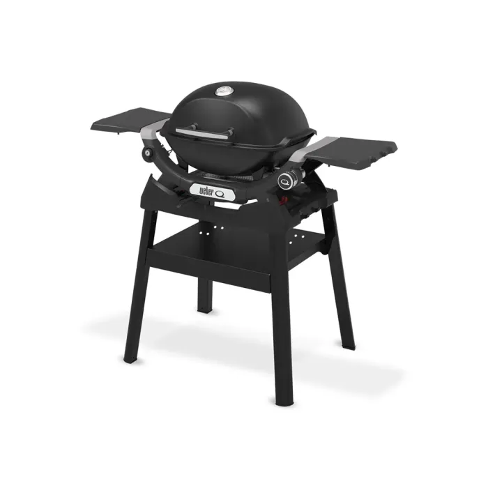 Газовый гриль Weber Q1200N Black с боковыми столиками на подставке 1501085 - изображение 3