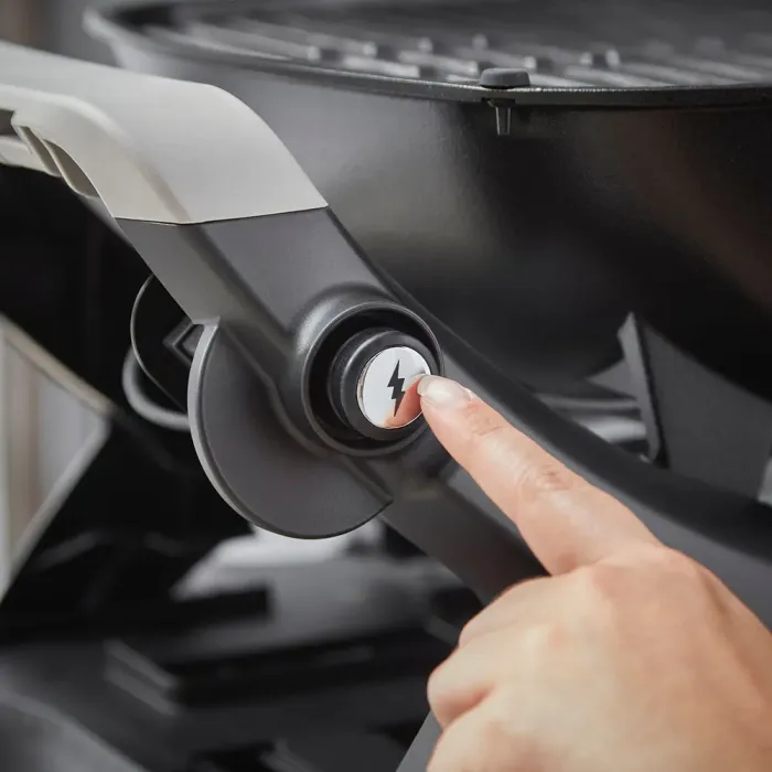 Газовый гриль Weber Q1200N Black с боковыми столиками на подставке 1501085 - изображение 6