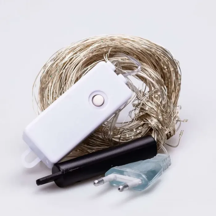 Гірлянда Кінський хвіст 2 м 10 ліній на 200 led лампочок на мідному дроті girlyanda електрична від мережі Жовта (1733012Y) - изображение 9