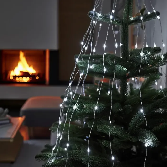 Гірлянда Кінський хвіст 3 м 20 ліній на 600 led лампочок на мідному дроті від мережі Білий 1733015W (1733015W) - зображення 2