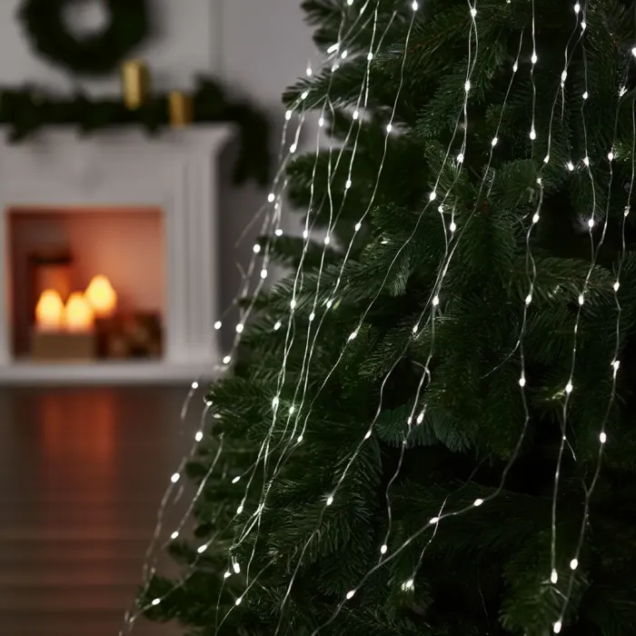 Гірлянда Кінський хвіст 3 м 20 ліній на 600 led лампочок на мідному дроті від мережі Білий 1733015W (1733015W) - зображення 4