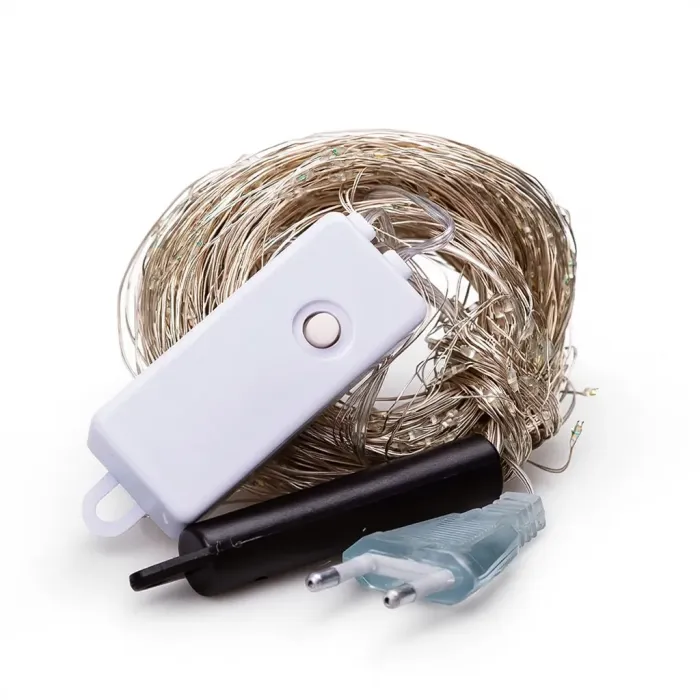 Гірлянда Кінський хвіст 3 м 20 ліній на 600 led лампочок на мідному дроті від мережі Жовта 1733015Y (1733015Y) - зображення 4